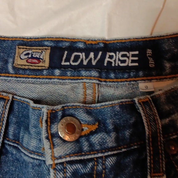 Cruel Girl Low Rise Relaxed Classic Blue Denim Jeans Junior's Size 9 - Picture 4 of 16